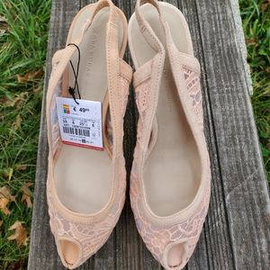 Zara peachy heels